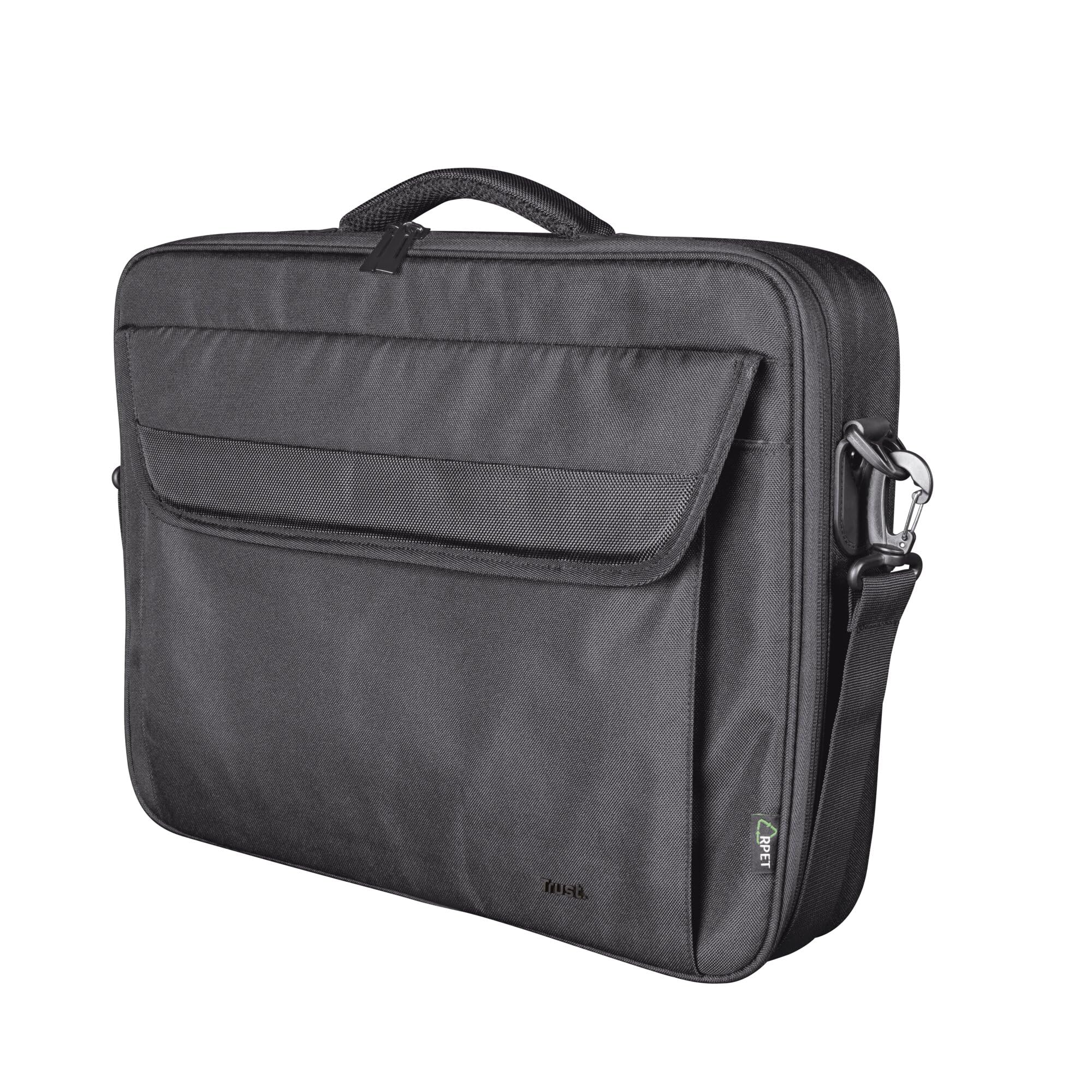 Sacoche Essentials Pour Ordinateur Portable 16 Pouces – Noir, Déperlant, Compartiment TSA, Sangle Réglable, Idéale Voyages D’affaires