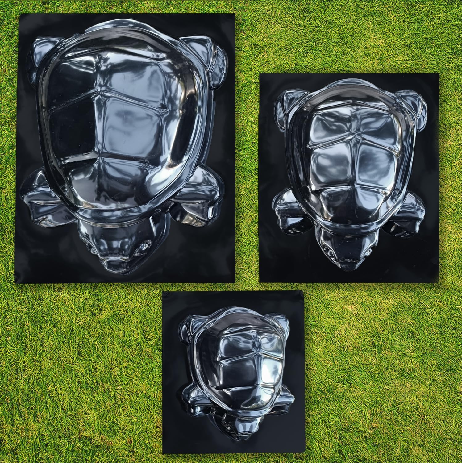 Turtle Stepping Stone Mold Cement Molds for Garden Concrete Plastic ABS 2mm - Tortoise Mould Mold for Cement
