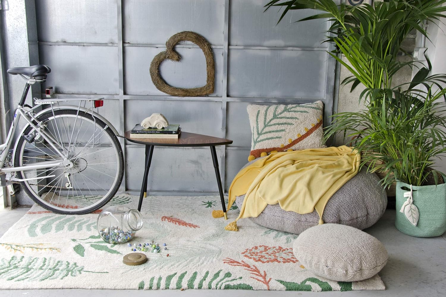 Lorena Canals Botanic Plants, Green, Orange, 4' 7'' x 6' 7''