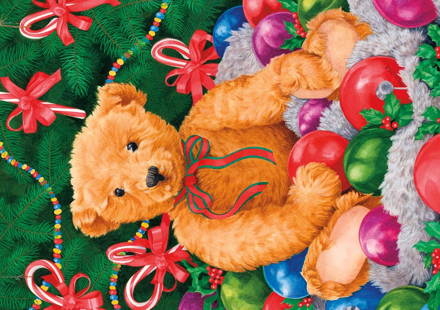 Ceaco – Marilee Carroll Teddy's Tree - 500 Piece Jigsaw Puzzle Colorful Puzzle for Adults – Precision-Cut Pieces, Beautiful Artwork, and Hours of Relaxing Fun