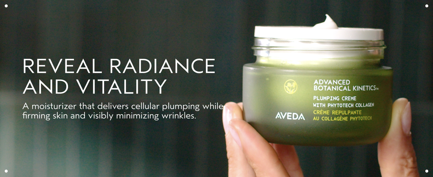 Aveda Advanced Botanical Kinetics Plumping Cream | Firming and visibly reducing wrinkles | Vegan | Full Size | Refillable | 1.7 Fl Oz