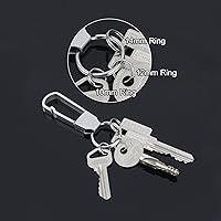 Vista 5 de Wisdompro - Juego de 12 anillos de aleación de titanio (diámetro: 0.394 in)