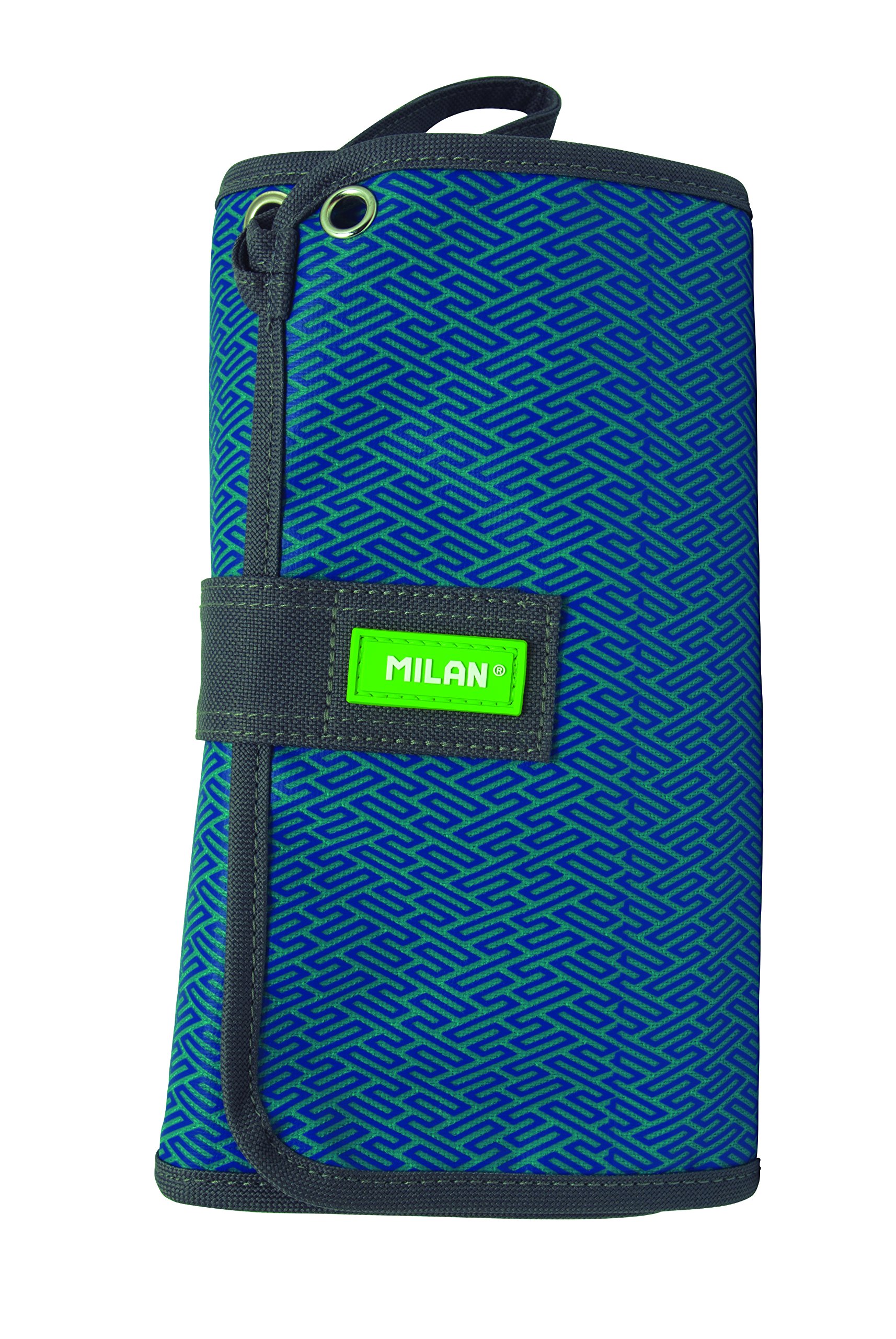 Milan Prints 2 Estuches, 24 cm, 0.4 litros, Azul