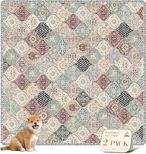 Miniatura 150 de nunubaby Almohadillas lavables para orina de perros, elegante, antideslizante, a prueba de fugas, reutilizable, ultraabsorbente, para jaulas y