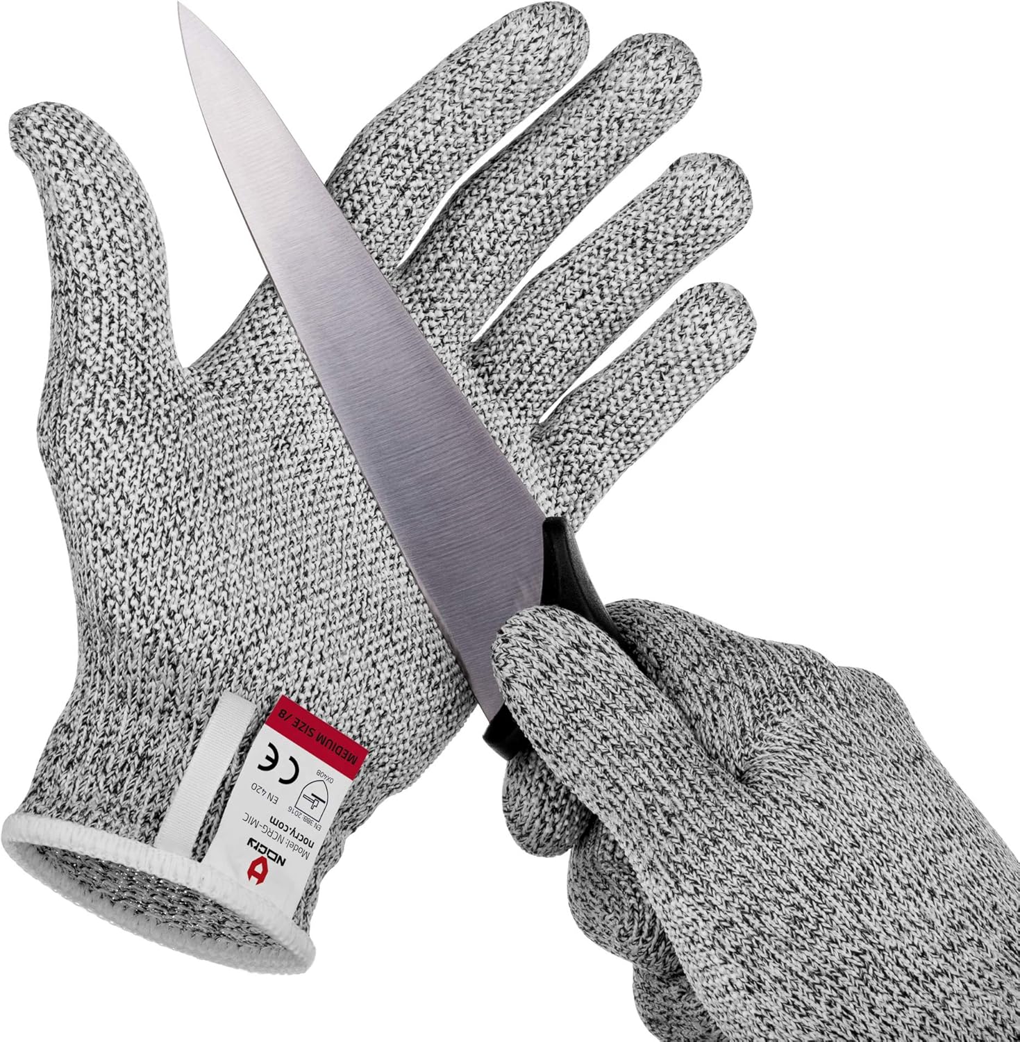 NoCry Cut Resistant Gloves with SecureGrip Microdots and Level 5 Cut