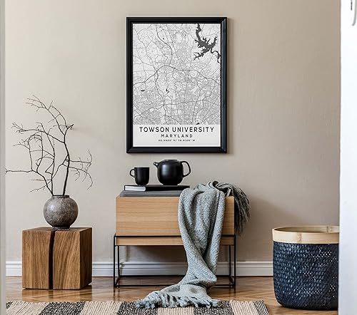 Miniatura 7 de Mapa de la Universidad de Towson, Maryland, Light 2 (18x24)