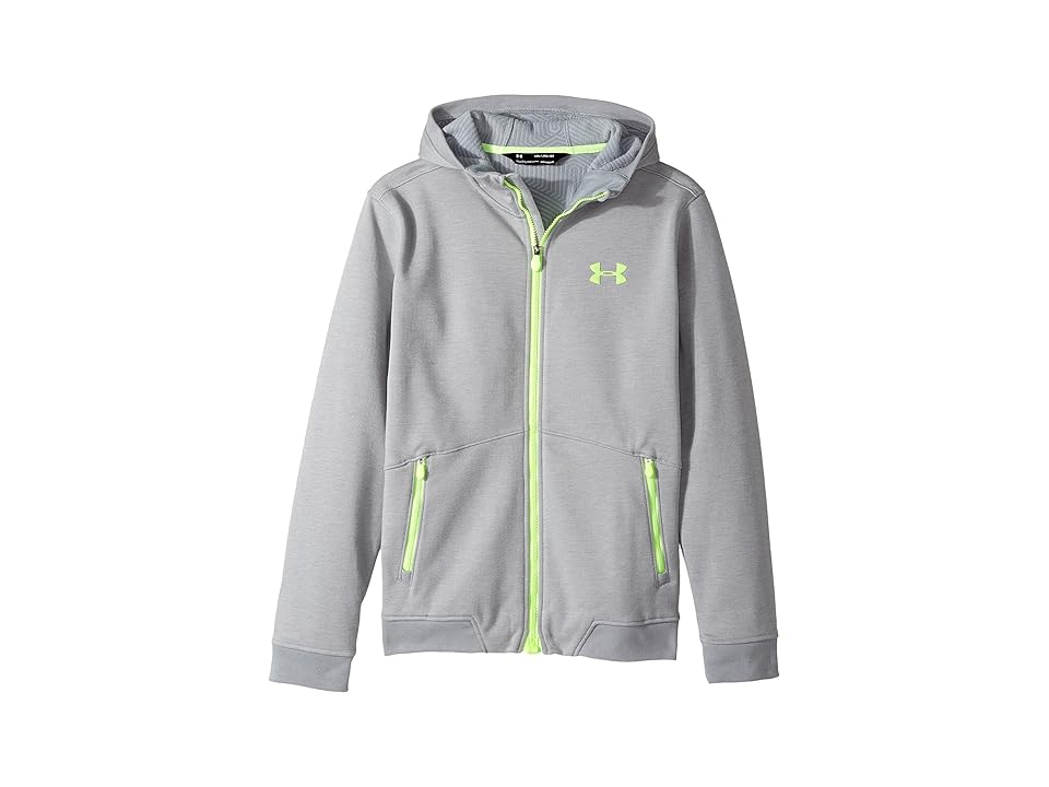 

Under Armour Kids UA CGI Dobson Softshell (Big Kids) (Steel/Quirky Lime/Quirky Lime) Boy's Fleece