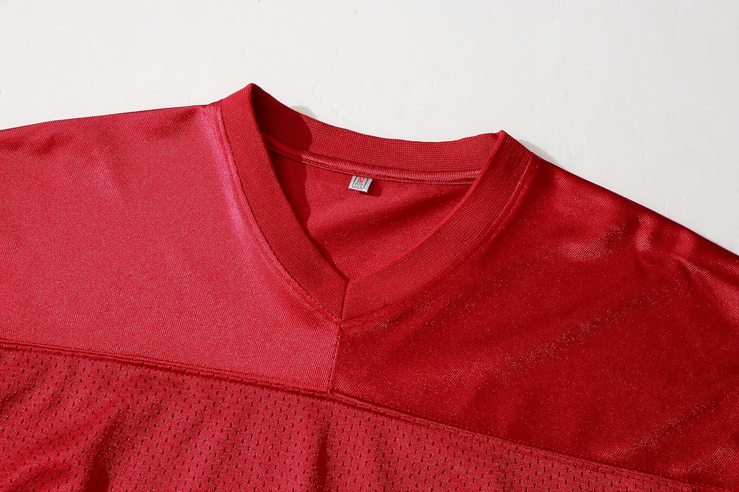 Blank Football Jersey Mesh Athletic Football Shirt Practice Sports Uniform - Image 4