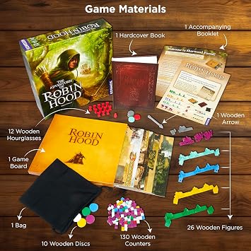 Thames & Kosmos The Adventures of Robin Hood | Cooperative Story-Driven Family Board Game | Free-Movement Mechanic | 24 Players | Ages 10+ | By Michael Menzel