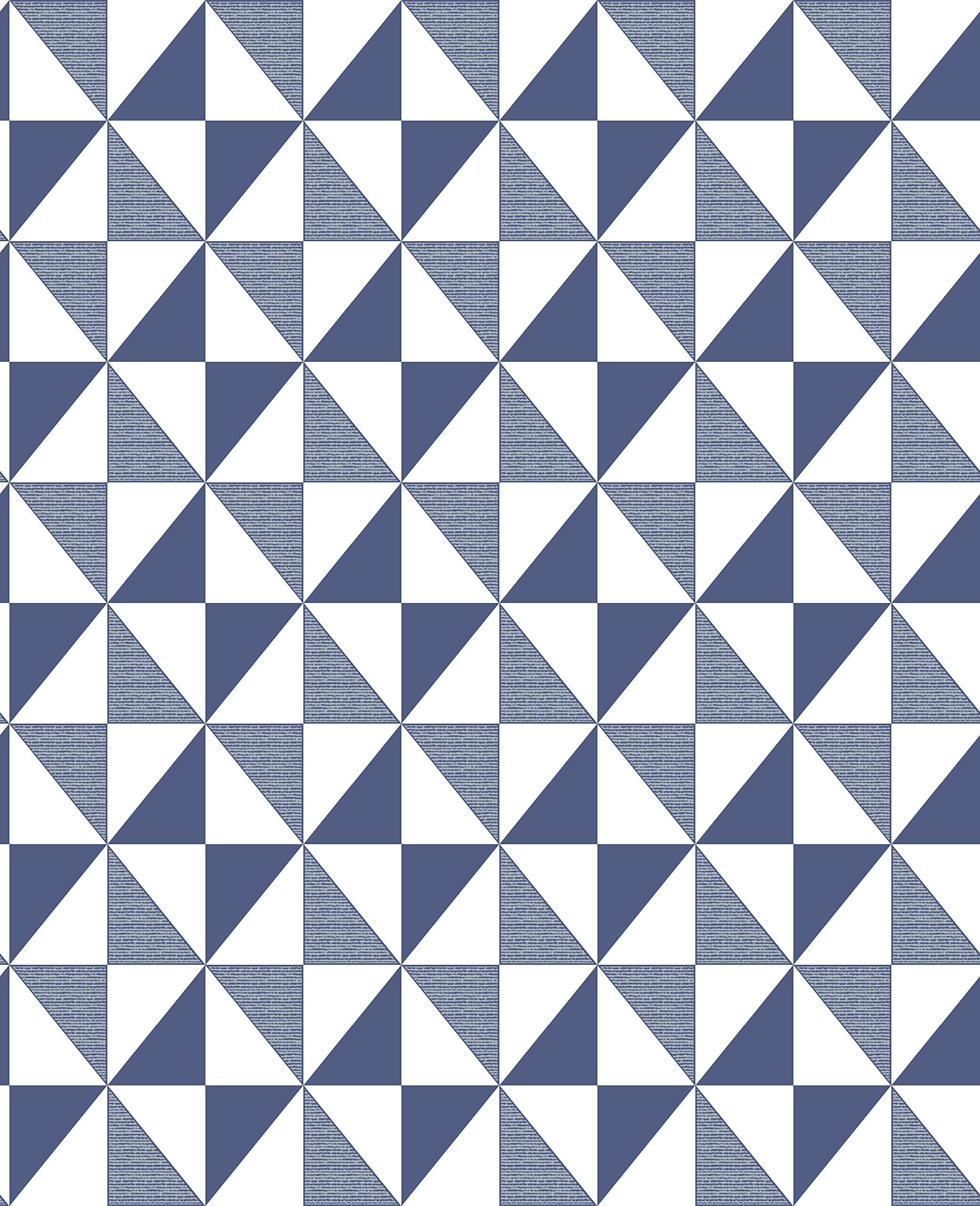 BHF FD41470 Ceramica Diamond Geo Wallpaper - Blue (2-Piece)