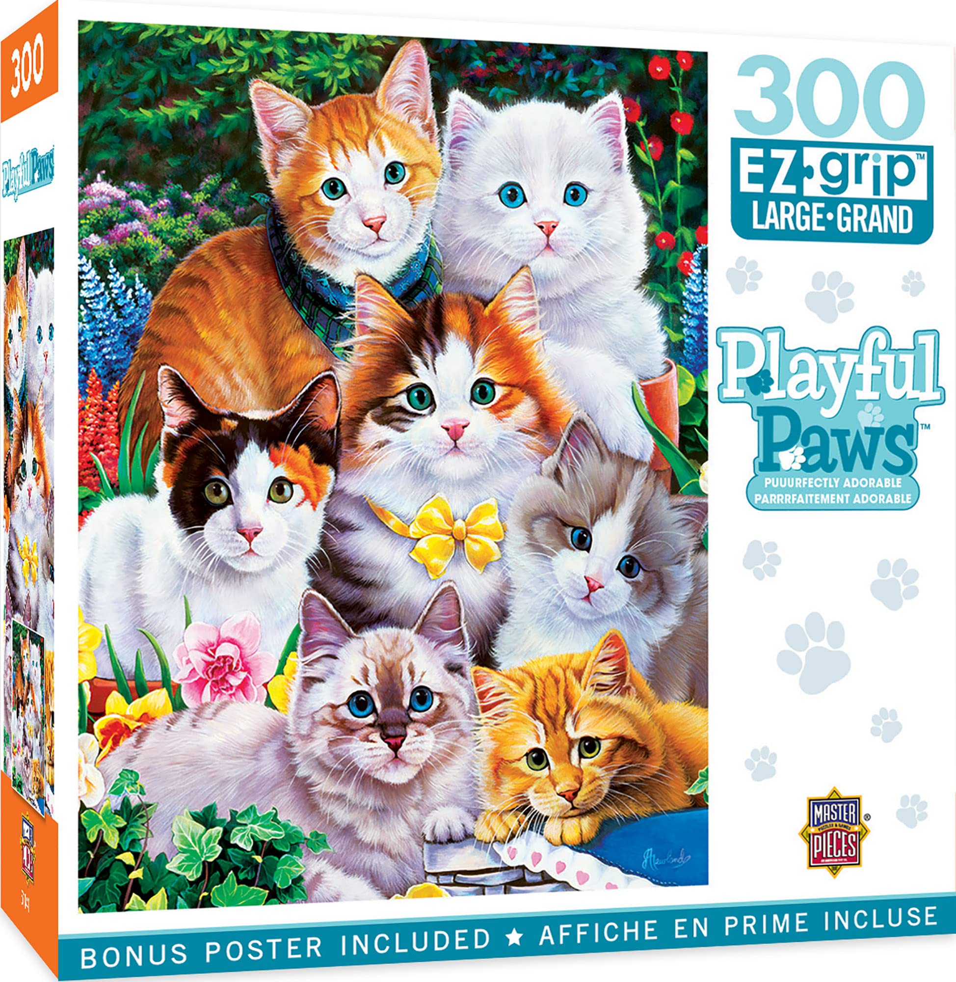 Amazon.com: MasterPieces 300 Piece EZ Grip Jigsaw Puzzle