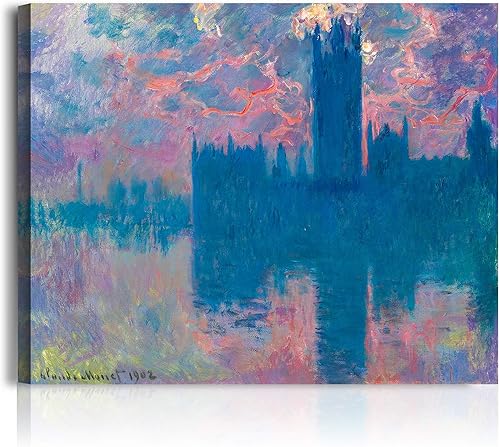 Miniatura 270 de A&T ARTWORK Antibes Seen from The Salis Gardens de Claude Monet Las Obras de Arte Clásico Mundial Reproducciones, Impresiones de Arte en Lienzo