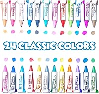 Vista 2 de Tub Works® Smooth™ - Crayones de baño de juguete de baño, paquete de 24 Crayones de baño no tóxicos y lavables para niños pequeños y niños