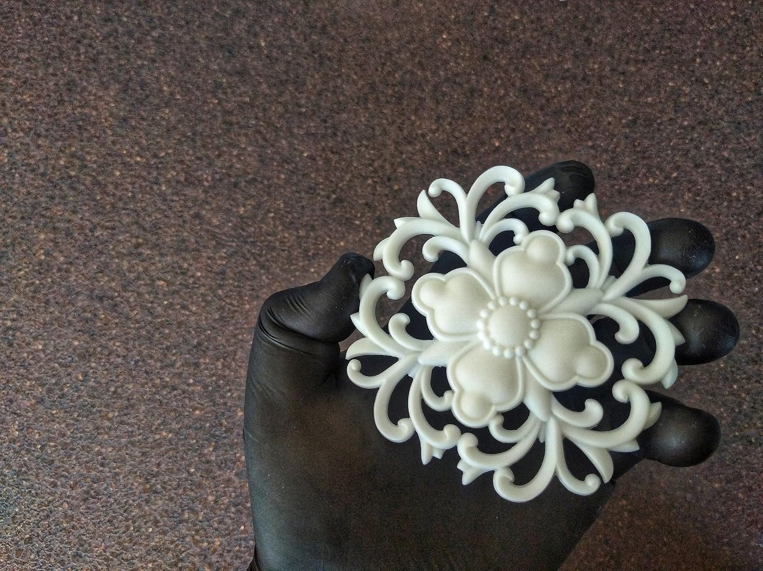 Resin decorative furniture onlay 3,74 inch, furniture appliques, ornate mouldings