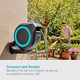 Gardena Wall-Mounted Hose Box Rollup M 20 m: Flexible Watering for Medium-Sized Gardens, Swivel Hose Reel, with wall Bracket, System Parts and Nozzle, Including 20 m Gardena Hose (18610-20) - 2