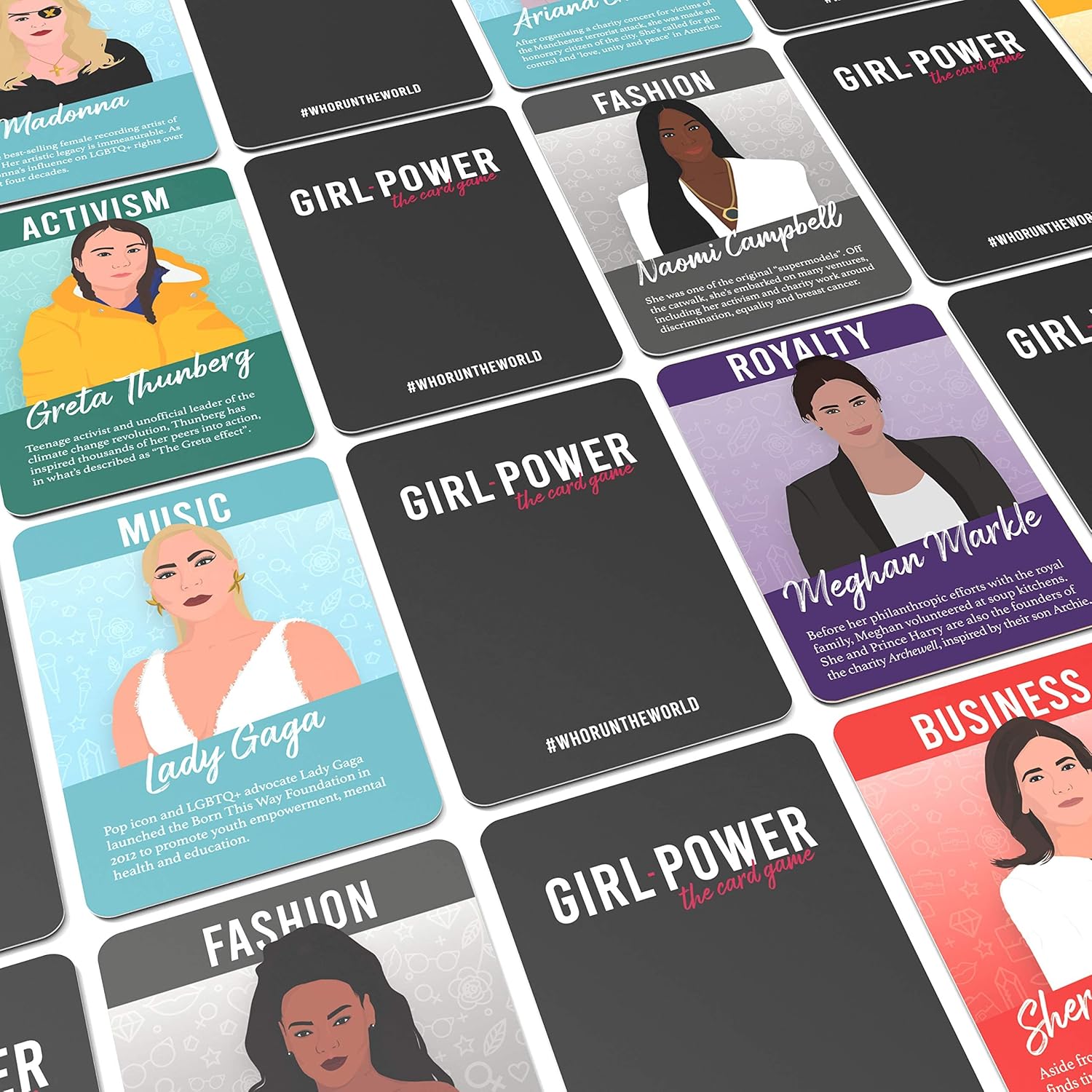 Bubblegum Stuff Girl Power Game - Feminist Speed Spoons Card Game - Collect A Set and Snatch A Pioneer - Fast and Fun Game - Suitable for Family, Kids, Teenagers & Adults