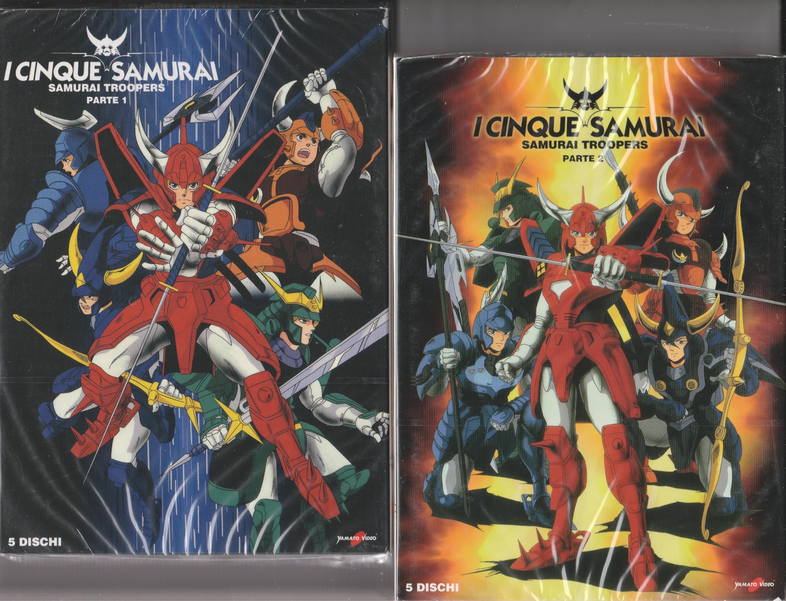 10 Dvd I CINQUE SAMURAI TROOPERS serie completa LTD integrale nuovo sigillato
