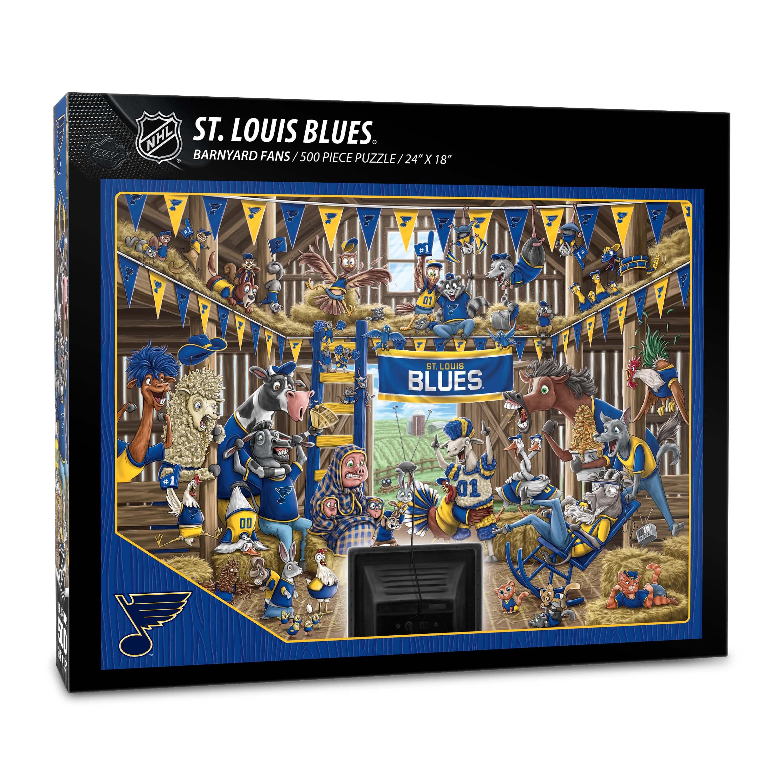 YouTheFan NHL Barnyard Fans 500pc Puzzle