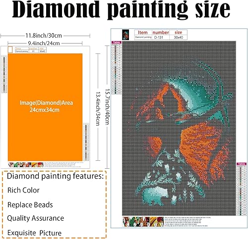 Miniatura 9 de Kit de pintura de diamante de princesa para adultos, kits de arte de diamantes 5D para adultos, arte de diamantes de princesa, kits de pintura de