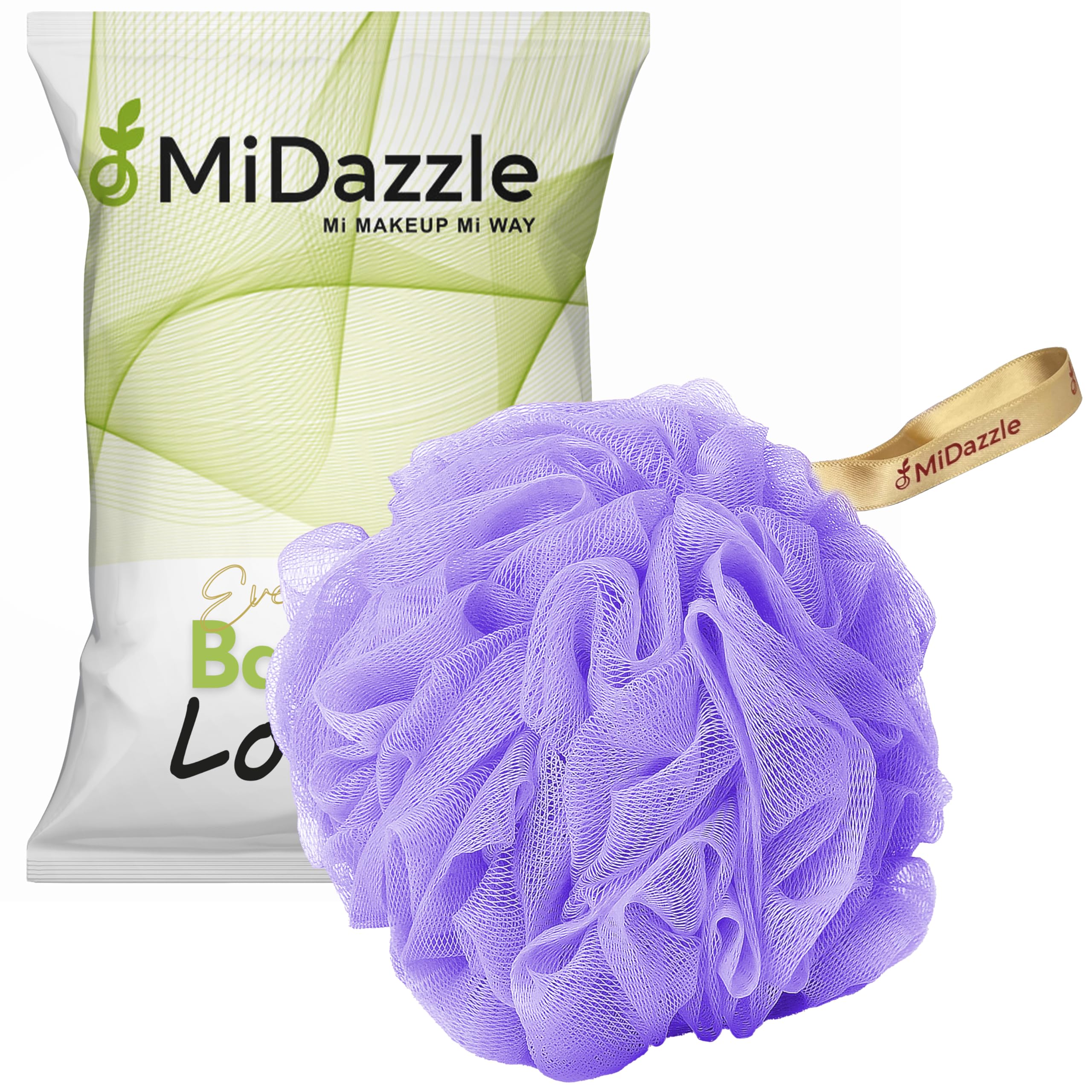 Midazzle Large Bath Loofah Sponge Scrubber Exfoliator for High Lather Cleansing