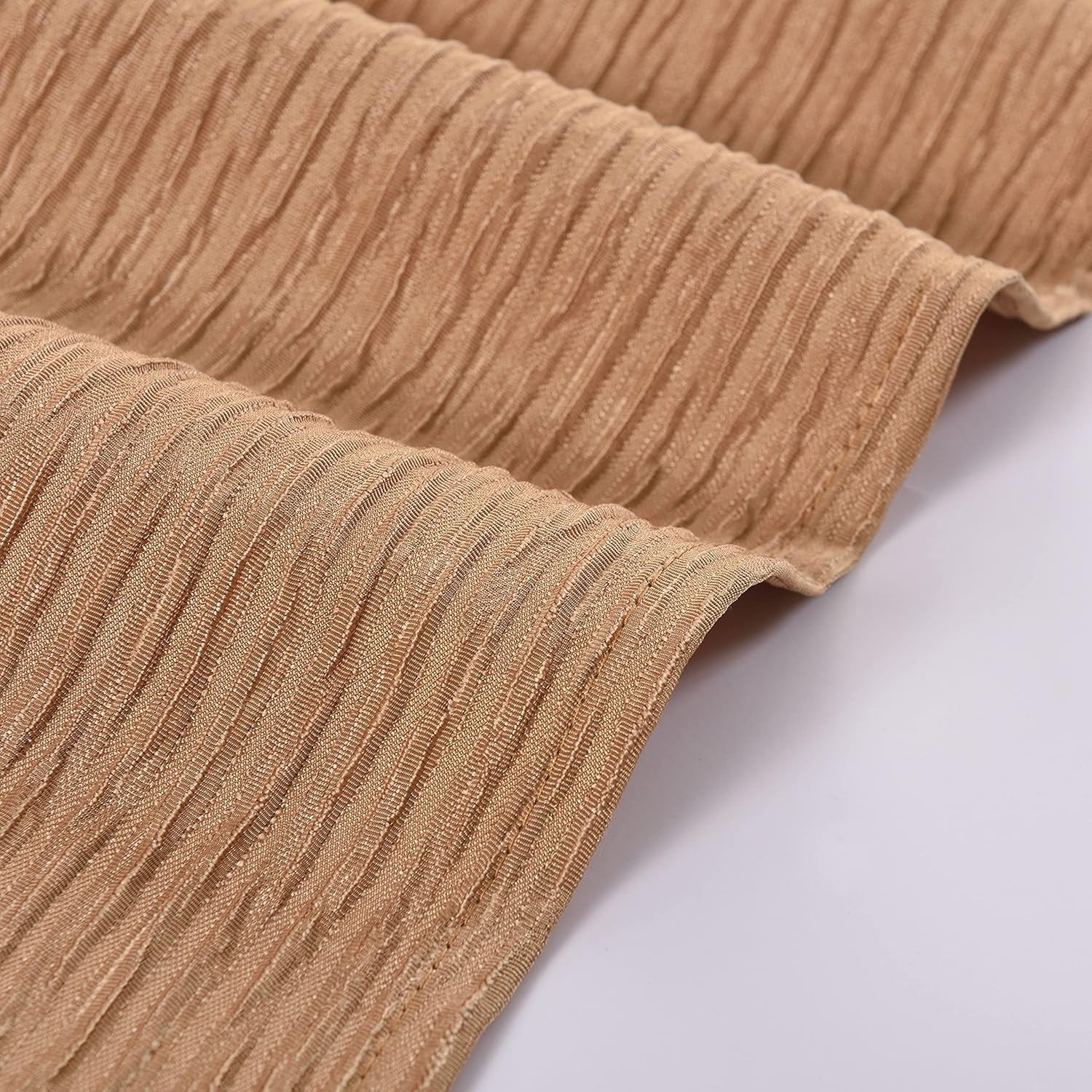 Dainty Home Briggite Extra Wide Textured 108" x 84" Window Panel Pair in Straw