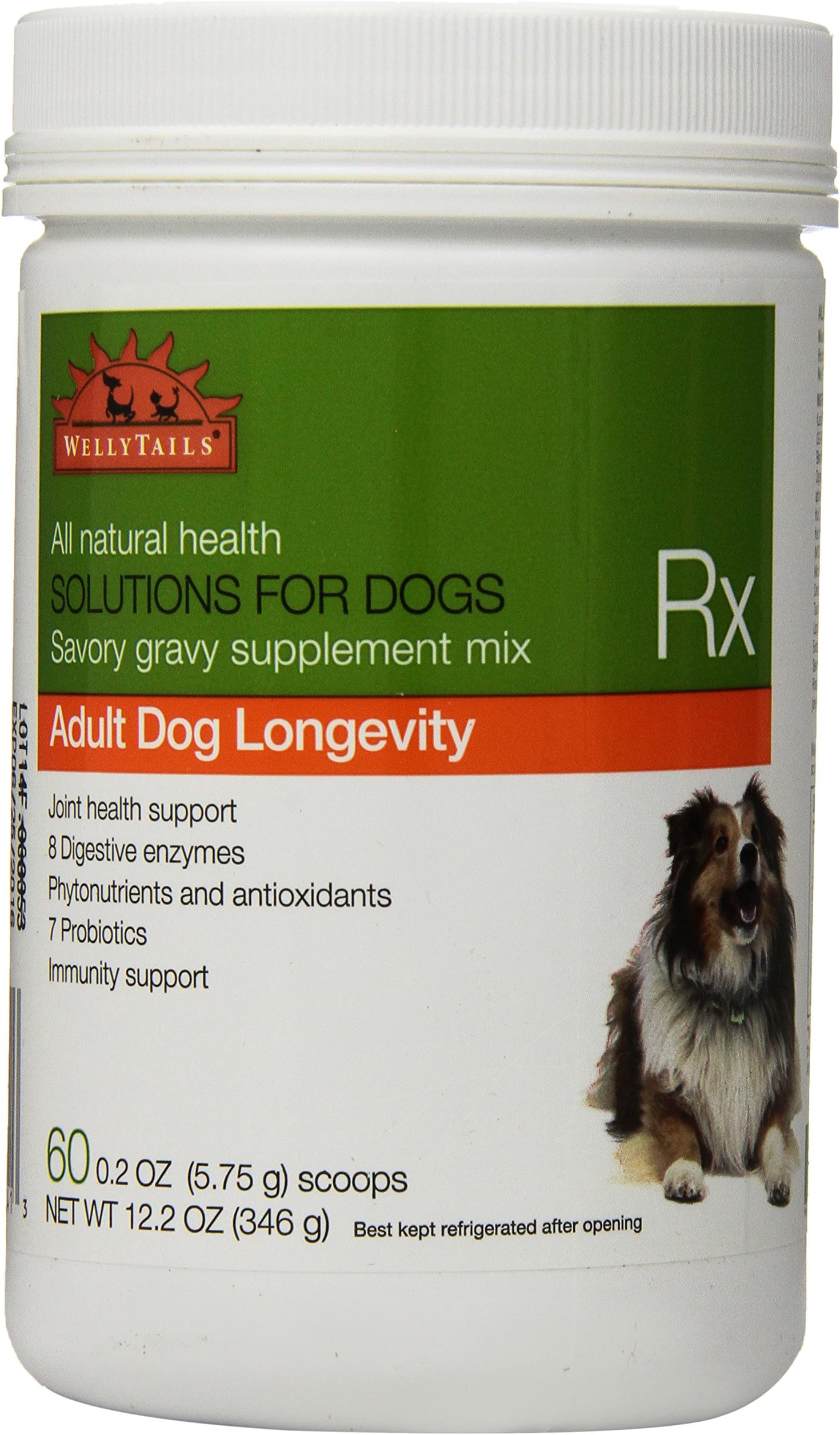 Adult Dog Supplement for Longevity, Joint Health, Immunity and Digestion Support 12.2 oz