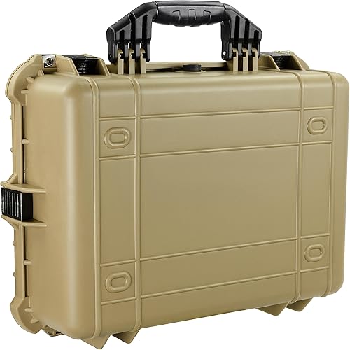 Miniatura 7 de Bushnell Funda rígida impermeable grande de 20 pulgadas para binoculares, óptica, equipos, a prueba de golpes y listo para la TSA (bronceado)