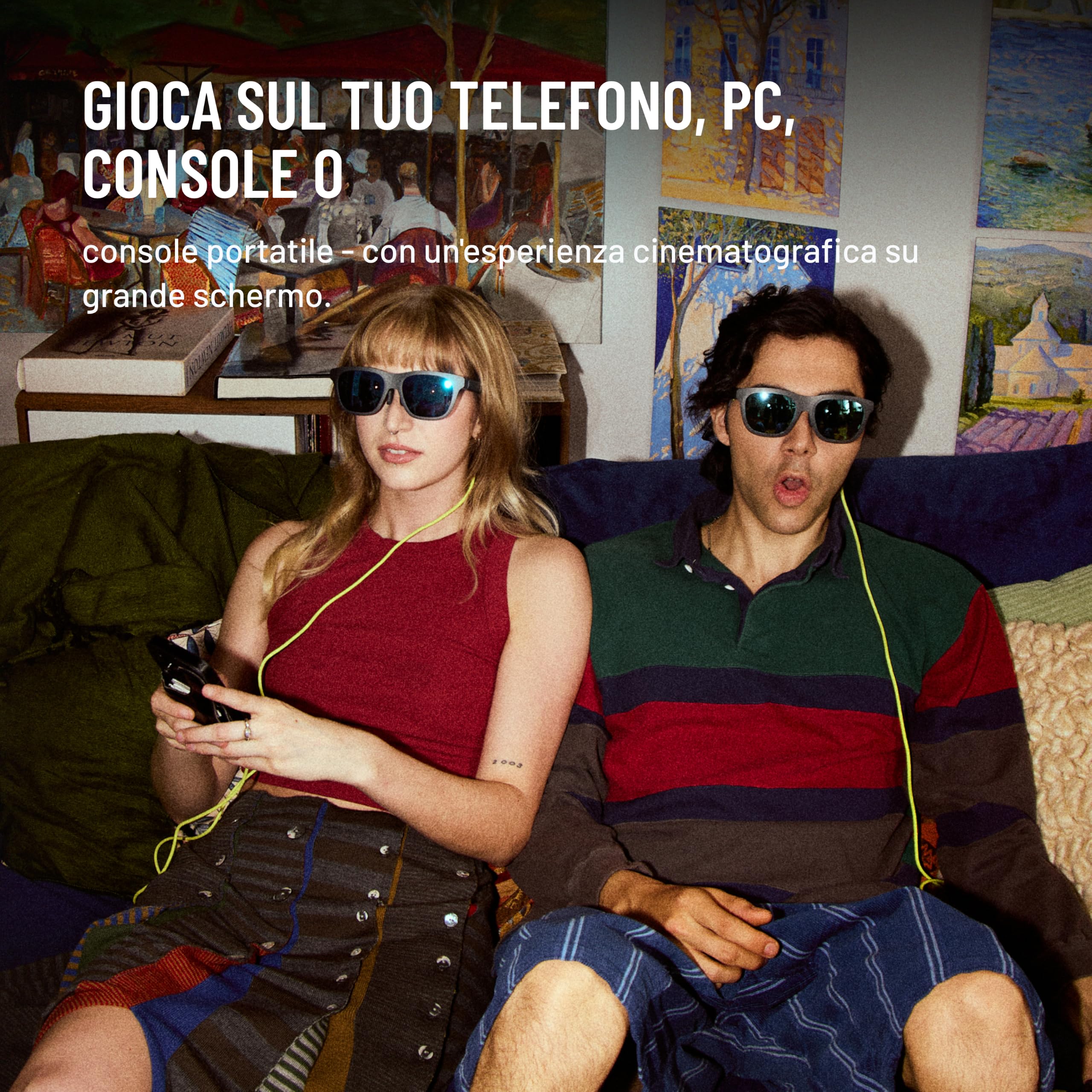 XREAL xbx a01+ Occhiali AR, Display Maxischermo da 147" per Film e Gaming