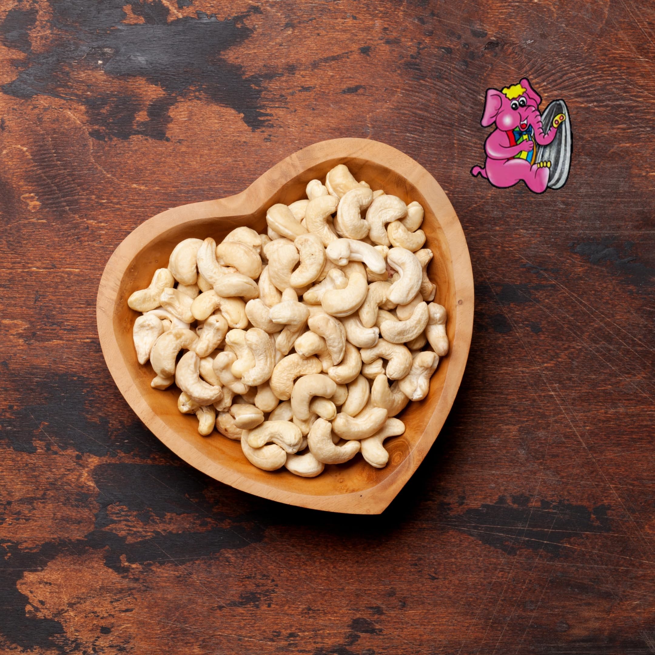 Anacardos Naturales Toque de Sal · El Elefante Rosa Premium · Bolsa 1Kg · Snack Saludable y Energía