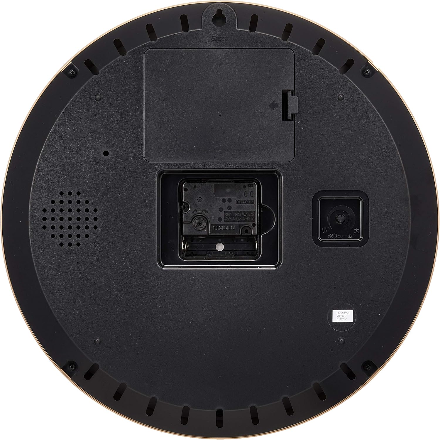 BW-5208 Weather Meter, Thermometer, Hygrometer, Melody Weather Station EX with Weather Forecast Function, Wall Mounted, Made in Japan, Champagne Gold