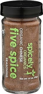 SPICELY Organic Jar Seasoning Chinese Five Spice, 1.8 OZ