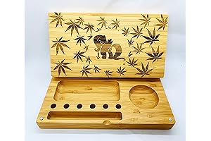 Bamboo Flip Customizable Rolling Tray: Unveil Your Inner Artist