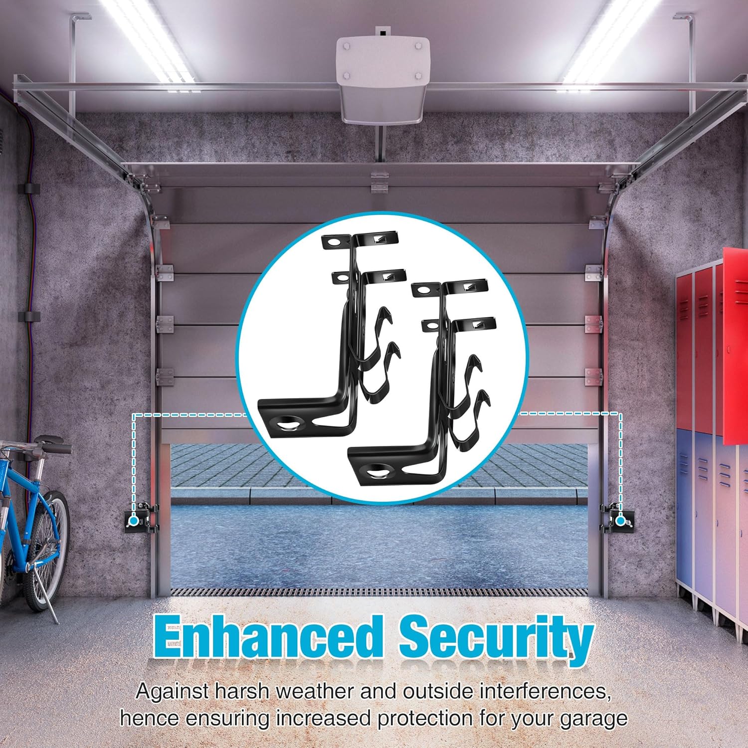 2Pcs Garage Door Sensors Bracket Compatible with Craftsman/Chamberlain/Liftmaster 820CB Garage Door Sensor, Replacement for 820CB Safety Openers Kit Brackets
