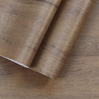 16''x79'' Wood Wallpaper Brown Wood Contact Paper Self Adhesive Wood Grain Contact Paper for Furniture Countertops Bubble Free Design Thick Removable Waterproof Top Vinyl Wrap
