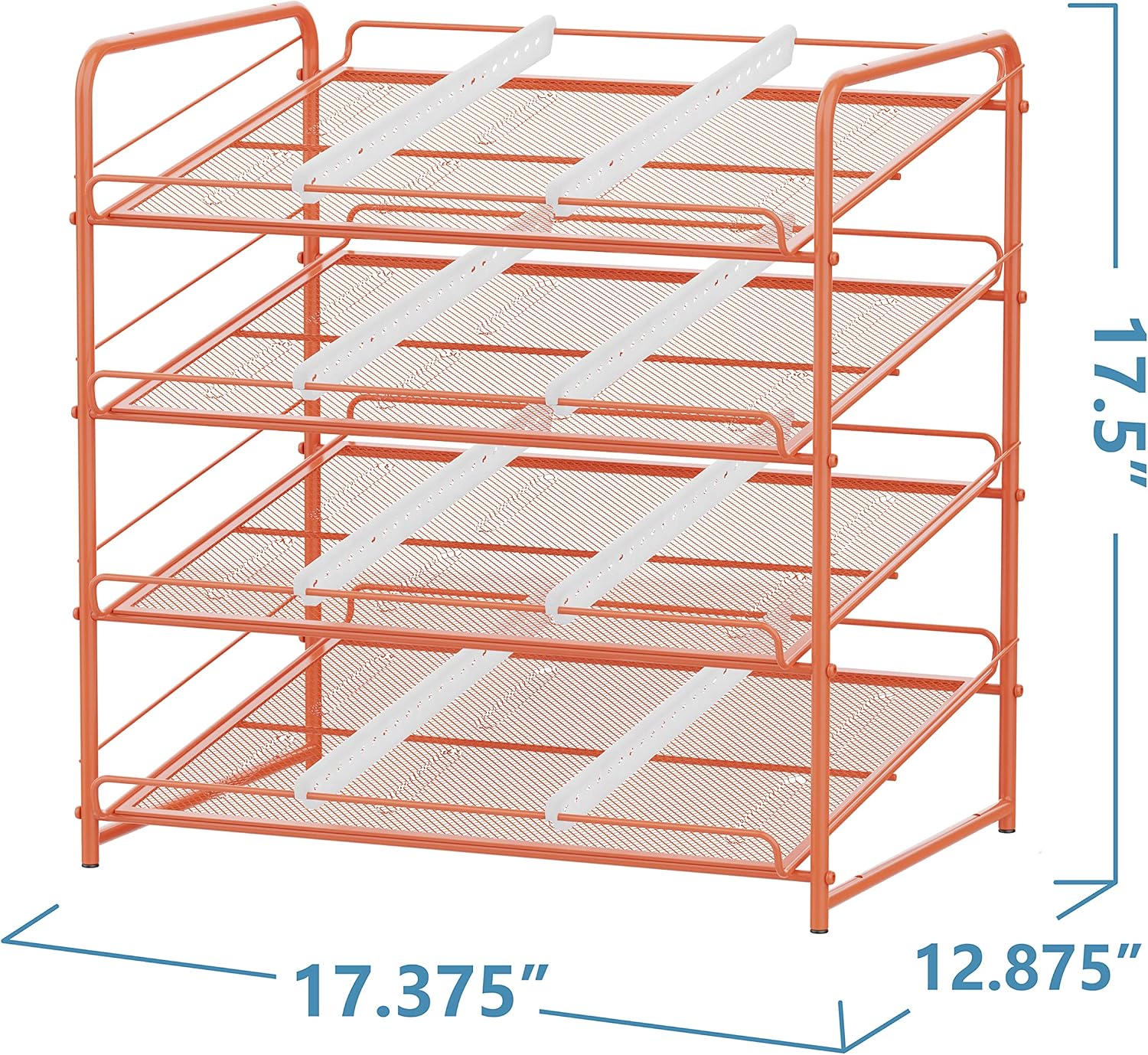 Simple Trending 4-Tier Can Rack Organizer, Can Storage Dispenser Holds up to 48 Cans for Kitchen Cabinet or Pantry, Rose Gold