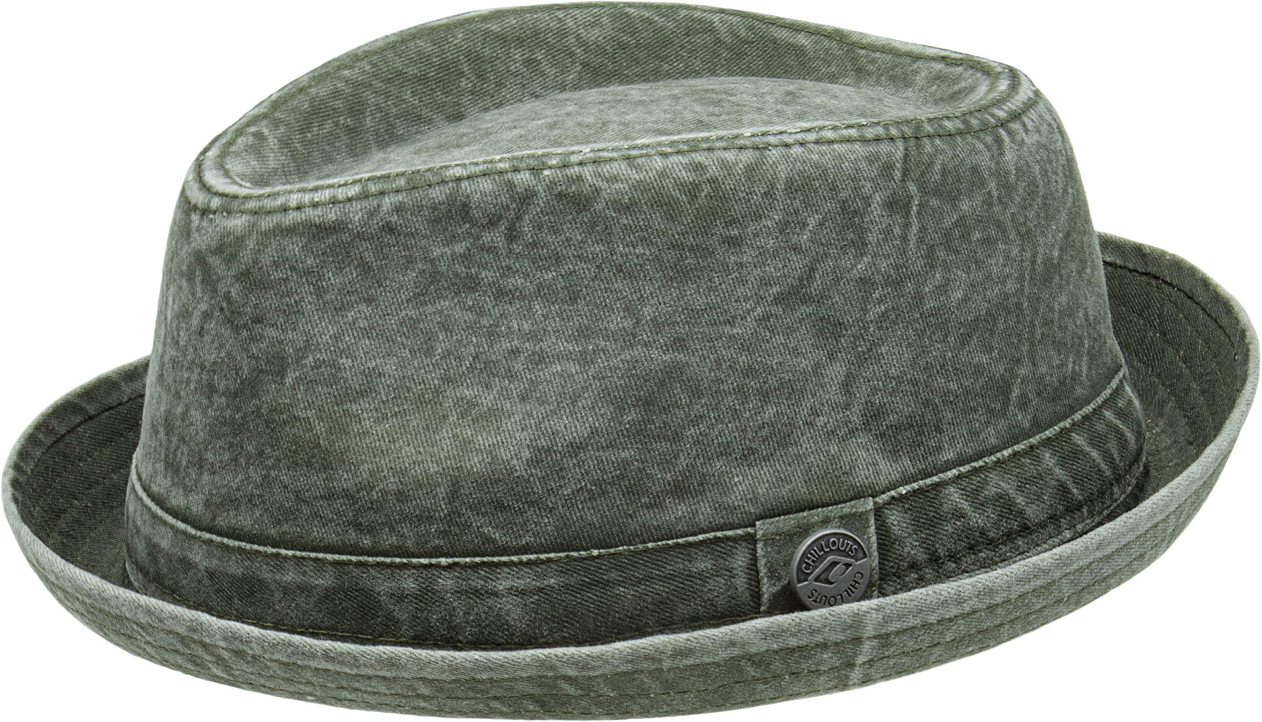 CHILLOUTS Men's Sligo Hat, 51 Olive Washed, L-XL (58- 60 cm)