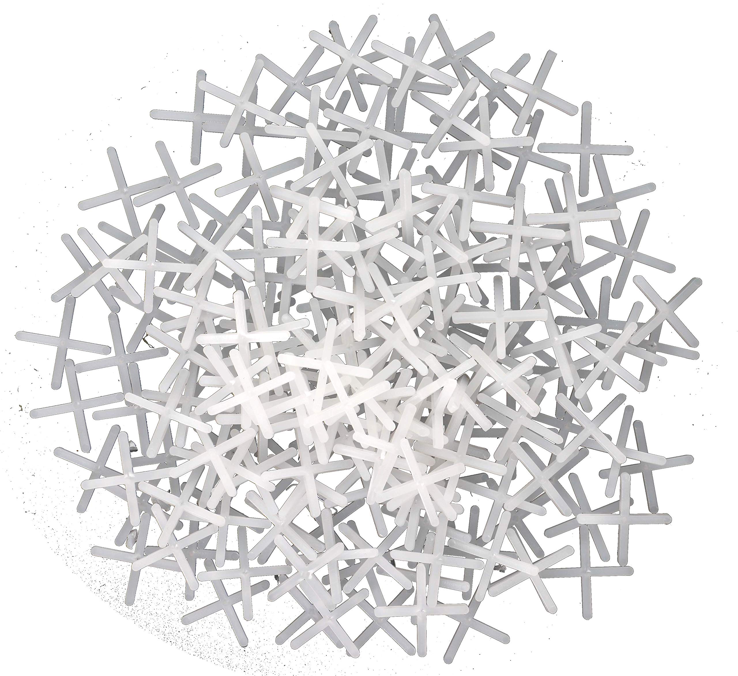 INTOX - Croce per piastrelle, 2,0 mm, 200 pezzi, colore: Bianco