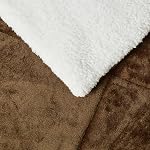 Amazon Basics Reversible Sherpa Comforter Set with Pillow Sham, Brown, King