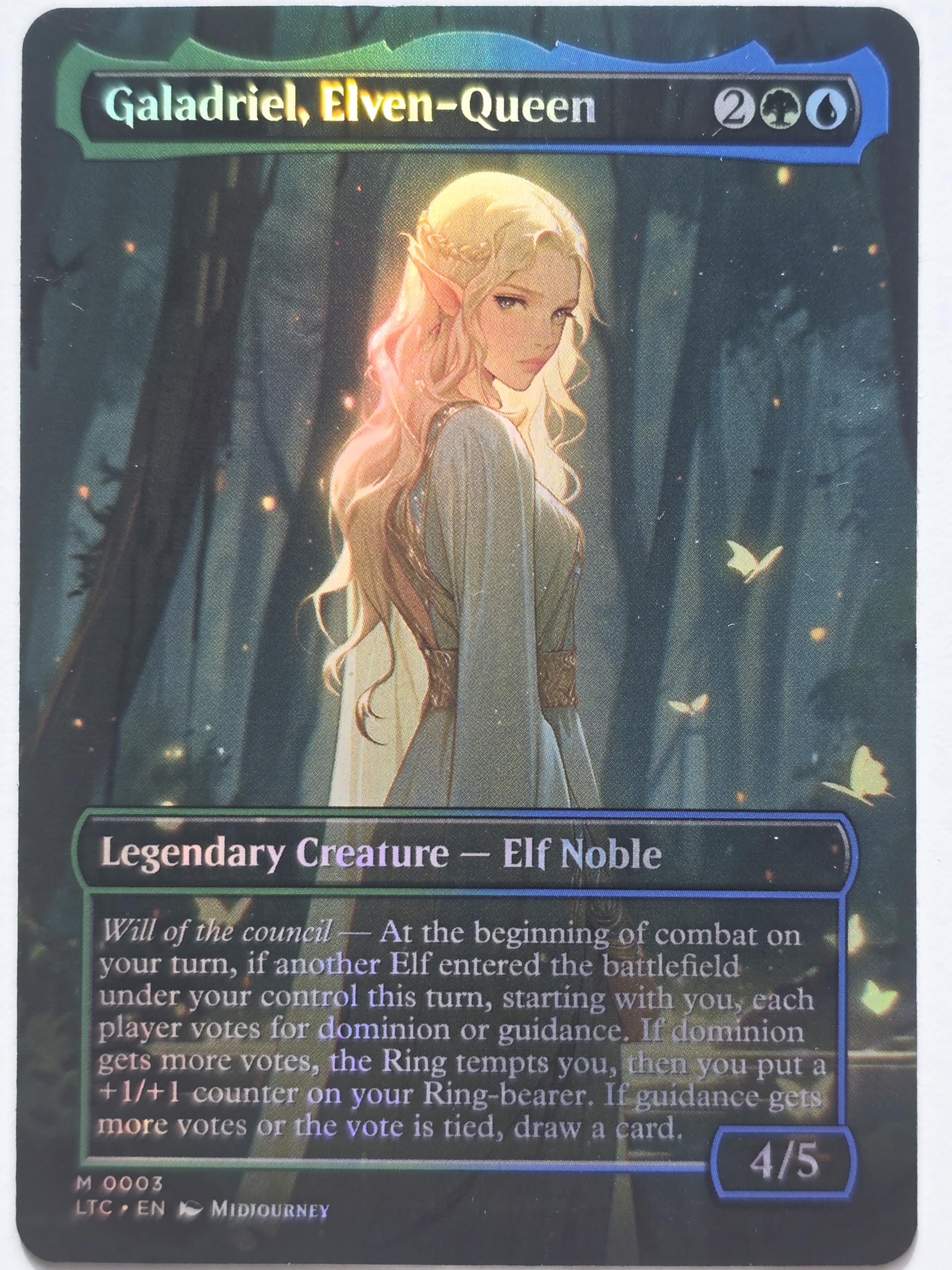 Comic Style Galadriel, Elven-Queen #01 Foil - Alternative Custom
