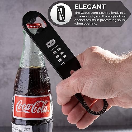 Miniatura 8 de BAR NONE The Capstractor Key Pro  Abridor de tapas de botellas, llave de cerveza, velocidad de barman llave de iglesia, arcoíris