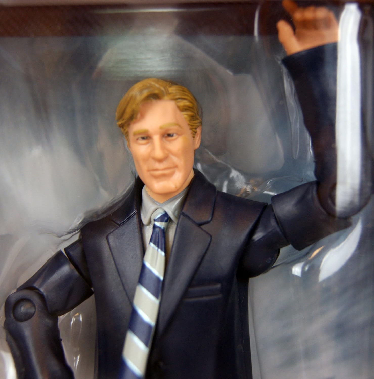 Batman Dark Knight Movie Master Exclusive Deluxe Action Figure Harvey Dent with Coin