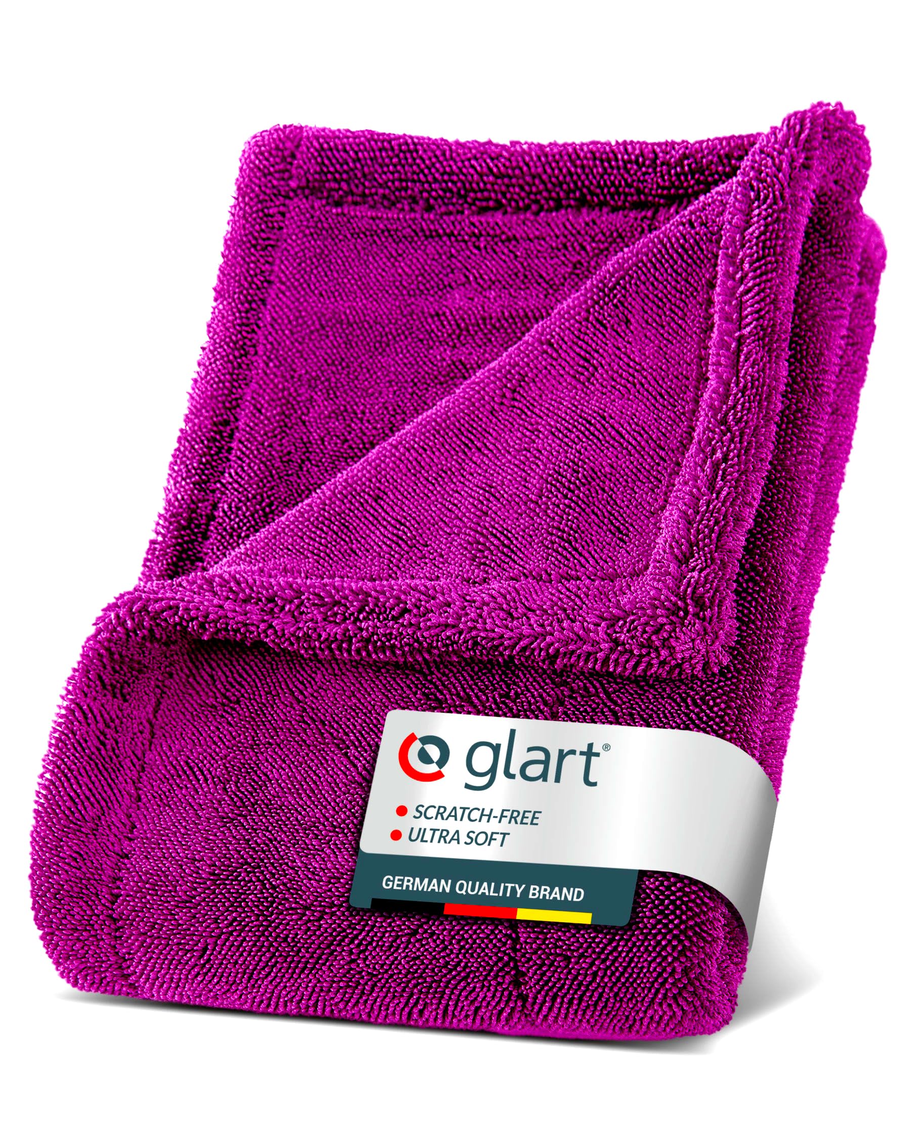 Glart 44TW6P Twist Car Drying Cloth XXL - Premium 60x40cm microfiber towel for scratch-free drying. Large drying towel for cars and motorcycles