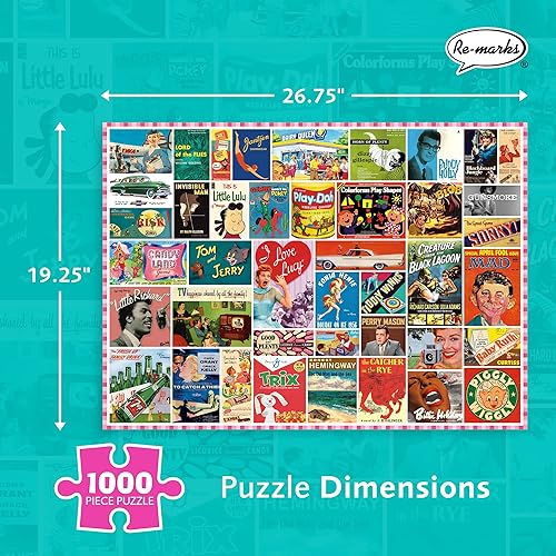 Vista 14 de Re-Marks Rompecabezas Atlas vintage, rompecabezas de 1000 piezas para todas las edades, divertido rompecabezas