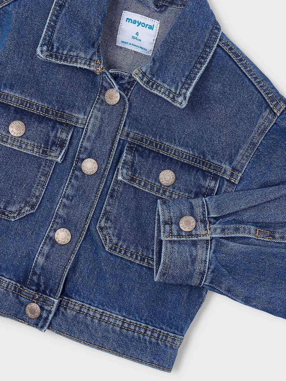 Mayoral Denim jacket for Girls Dark