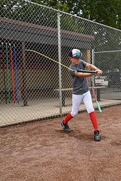 Power Swing Pro Resistance Swing Training Bat Baseball Softball Cricket Training Aid, 5 Adjustable Resistance Bands, Swing Path, Strength, Bat Speed for All Ages, at Home Training