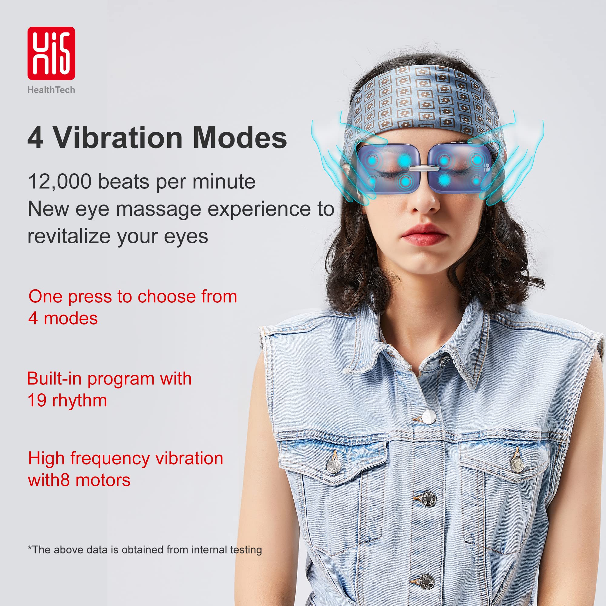 wireless pump vibration monitoring Warm And Cold Compress Vibrating Eye Beauty Massager main image 1