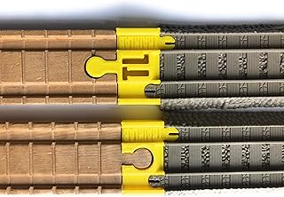TrainLab Adapters Compatible with Trackmaster (2009 Brown) to Wooden Railway Train Tracks (2pc) (Yellow)