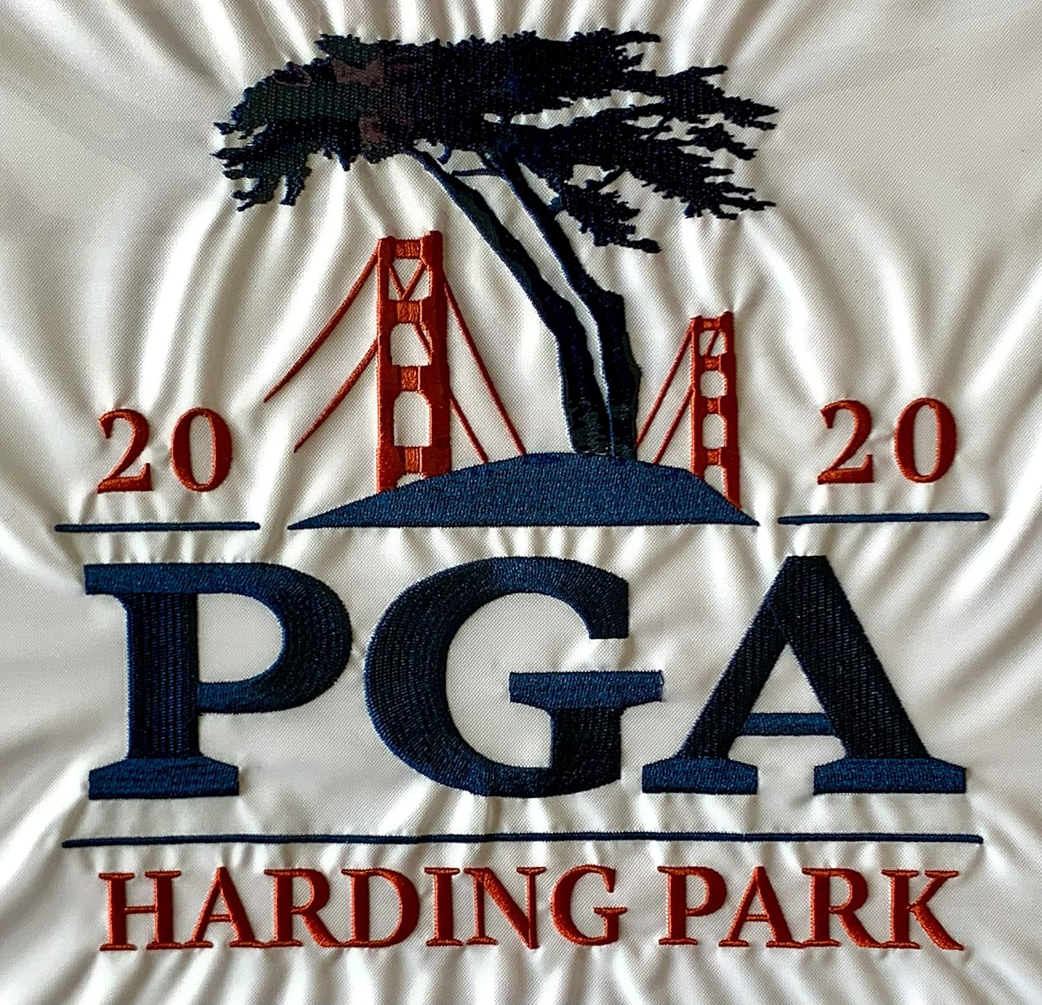 2020 Pga golf flag harding park championship embroidered pin flag san francisco : Sports & Outdoors