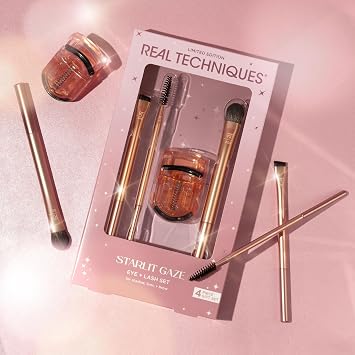 Real Techniques RT-7210 Starlit Gaze Eye and Lash Limited Edition Eye and Eyelash Makeup Brush Set