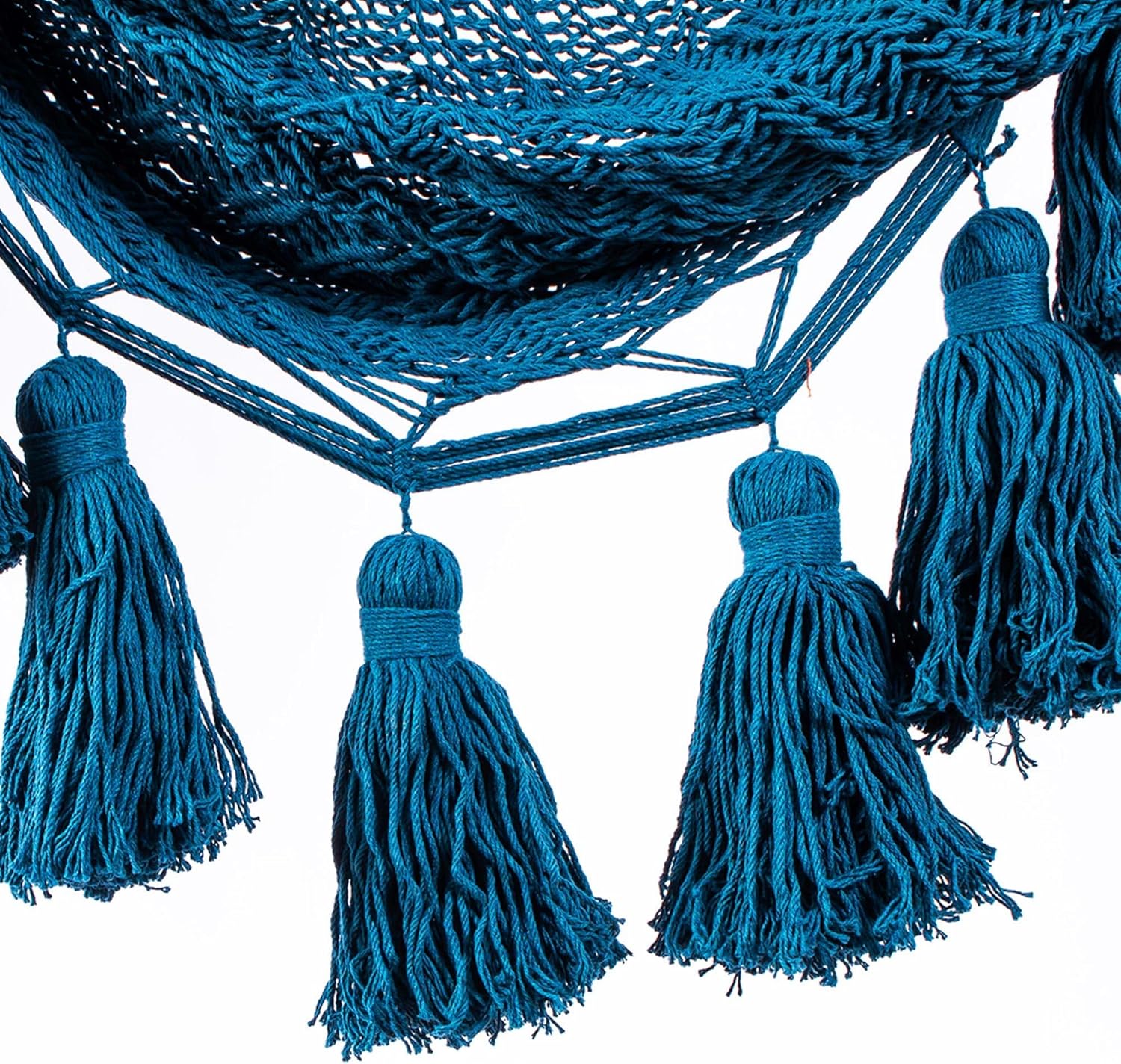 Novica Handmade Ocean Seat in Teal Cotton Hammock Swing